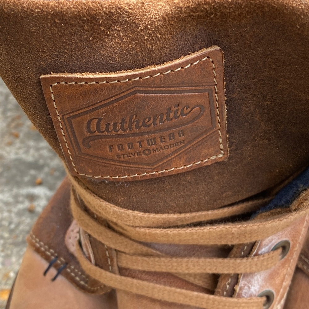 Steve Madden leather men’s boots